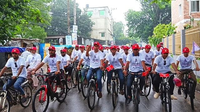 পাবনায় মাদকবিরোধী সাইকেল র‌্যালী