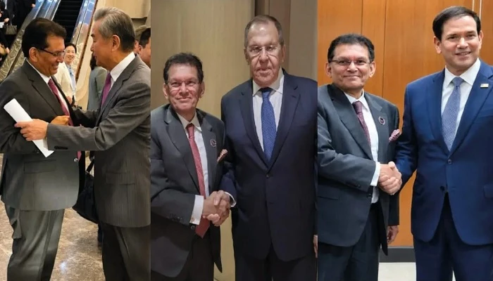 চীন, রাশিয়া ও যুক্তরাষ্ট্রের পররাষ্ট্রমন্ত্রীর সঙ্গে ড. খলিলের বৈঠক