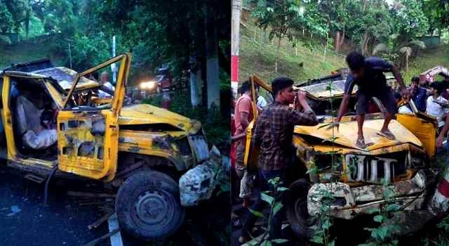 রাঙ্গামাটিতে পিকআপ উল্টে ৪ জনের প্রাণহানী